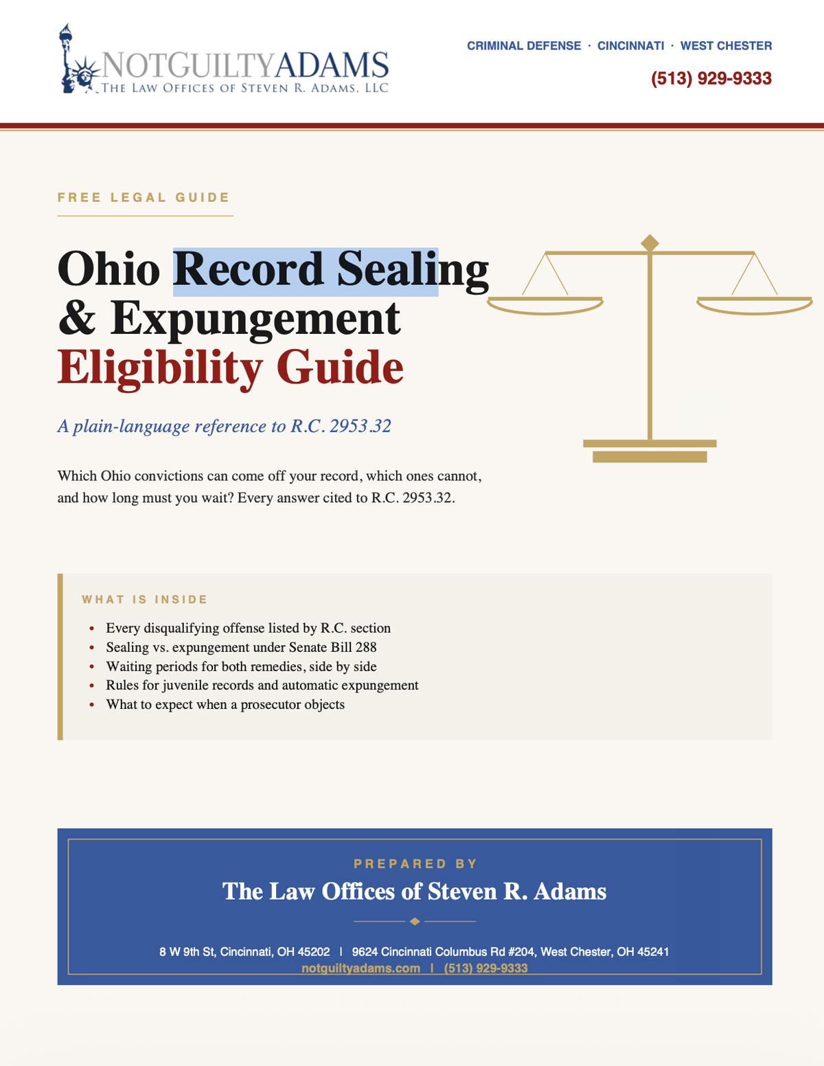 Ohio Record Sealing & Expungement Eligibility Guide
